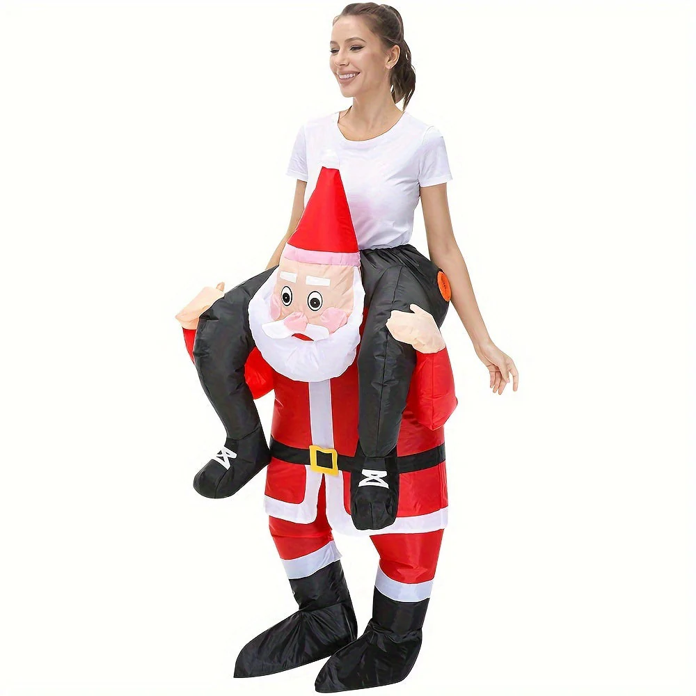 Stijlvol opblaasbare kerstman kostuum voor carnaval - Image 7