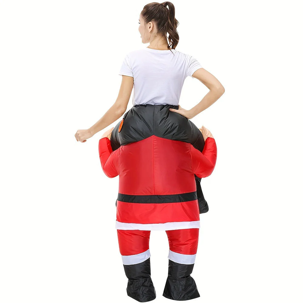 Stijlvol opblaasbare kerstman kostuum voor carnaval - Image 8