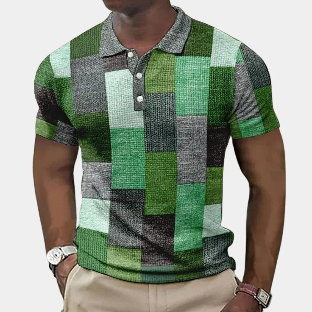 Job | Kleurrijk zomers herenpoloshirt - Image 4