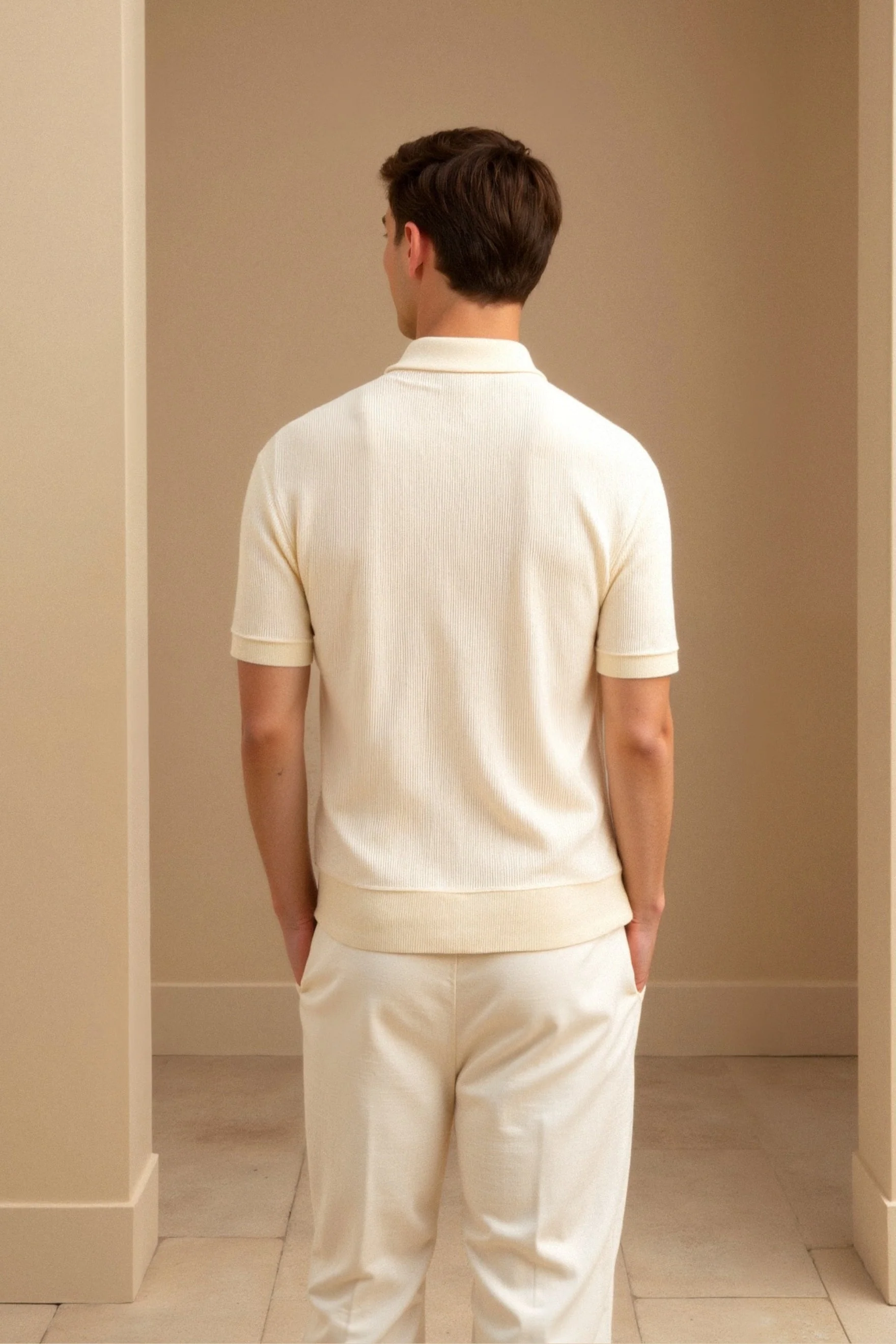 Emil | Polo T-shirt met structuur - Image 3