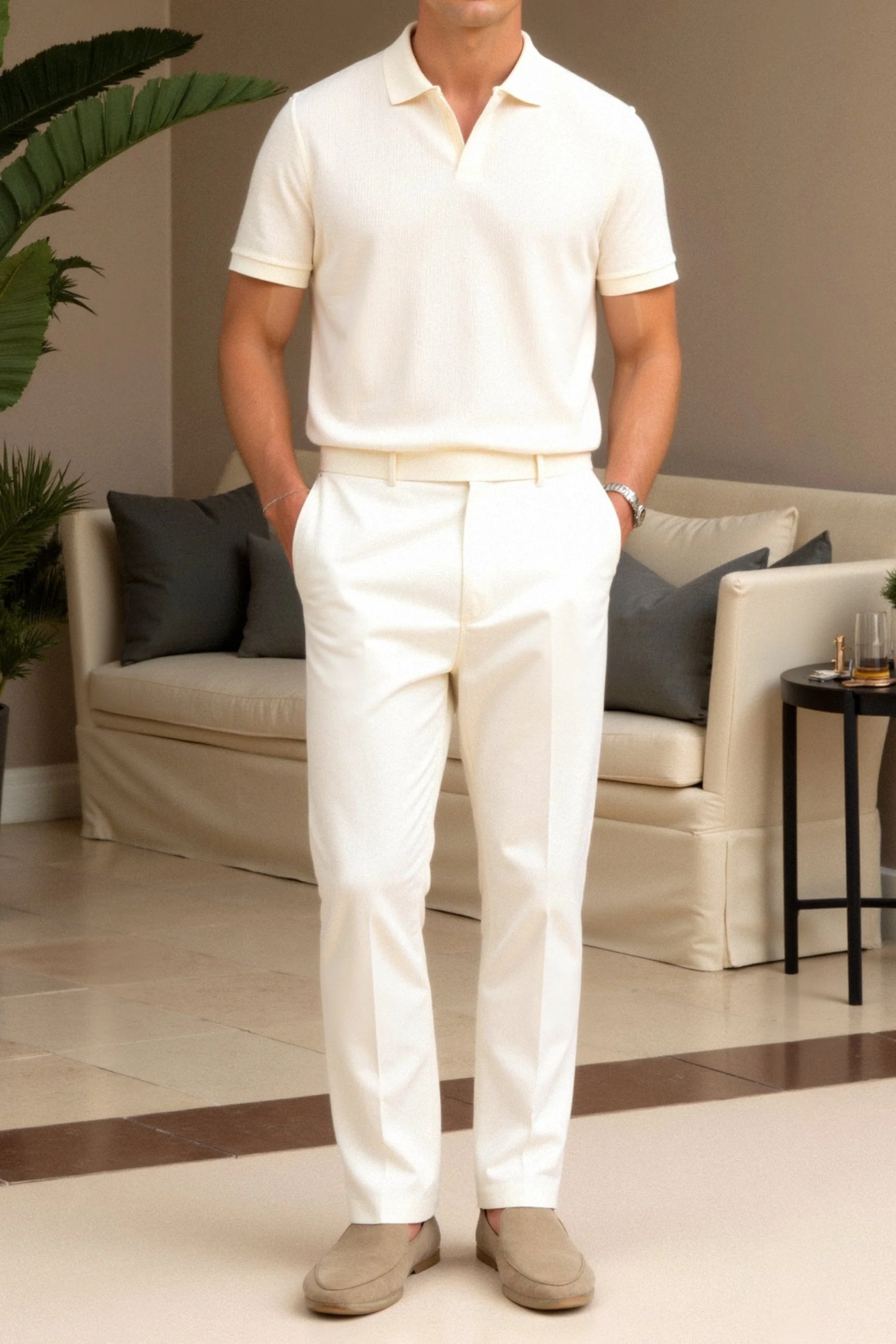 Emil | Polo T-shirt met structuur - Image 5