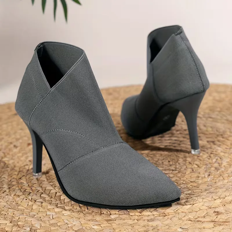 Stiletto enkellaars met hoge hak - Image 10