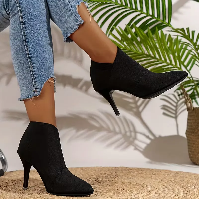 Stiletto enkellaars met hoge hak - Image 3