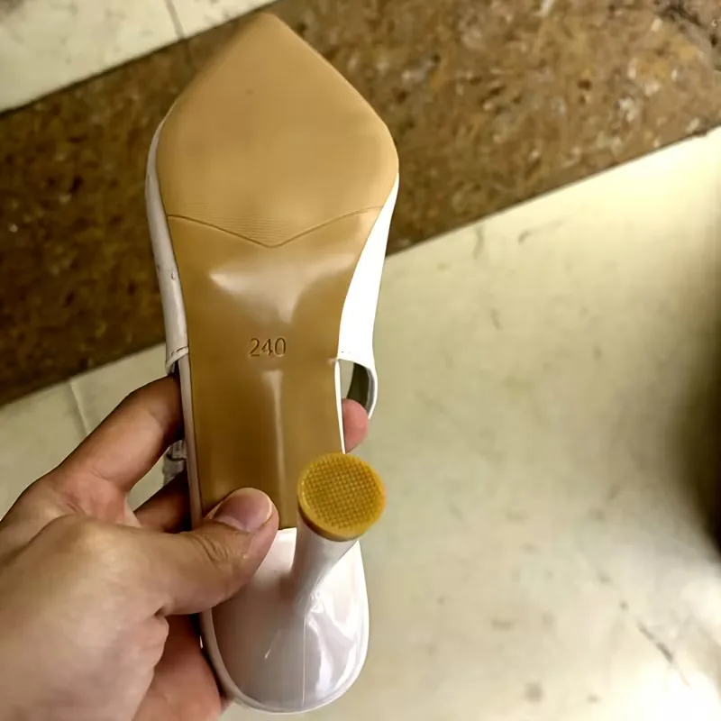 Stiletto's met slingback en gouden gesp - Image 3