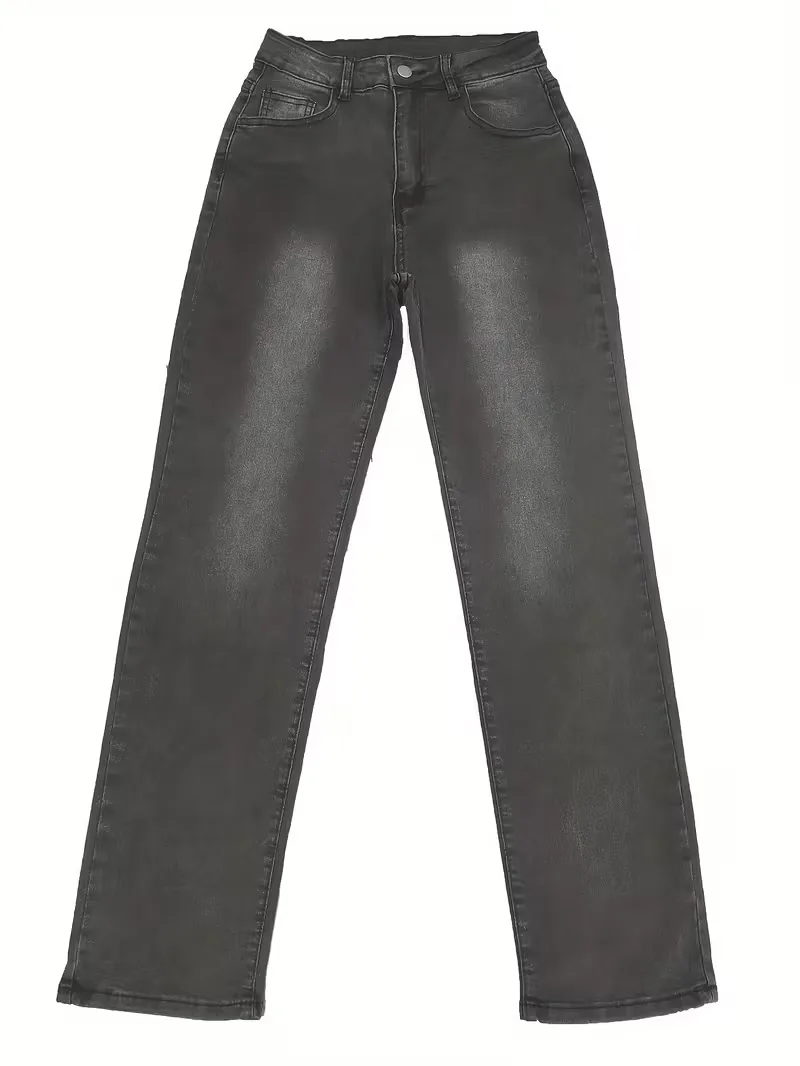 Straight jeans met hoge taille - Image 13