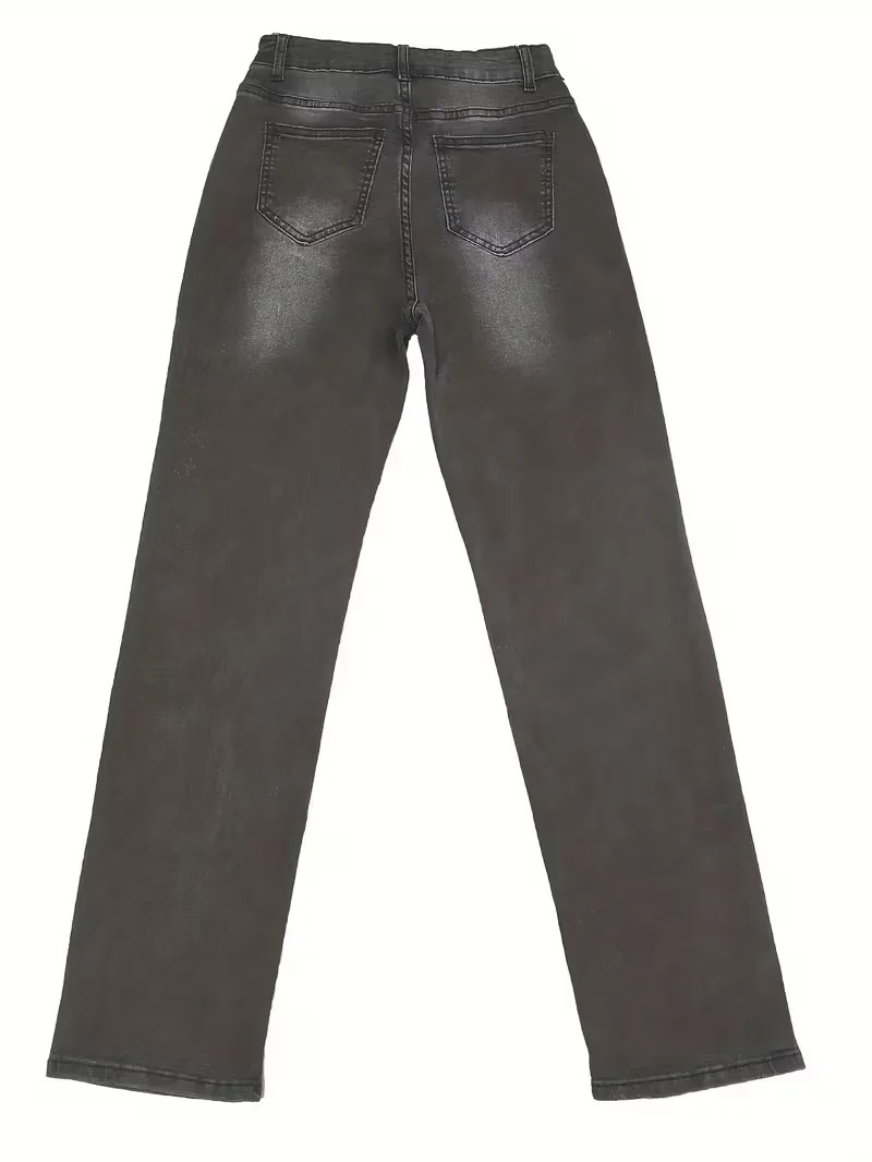 Straight jeans met hoge taille - Image 14