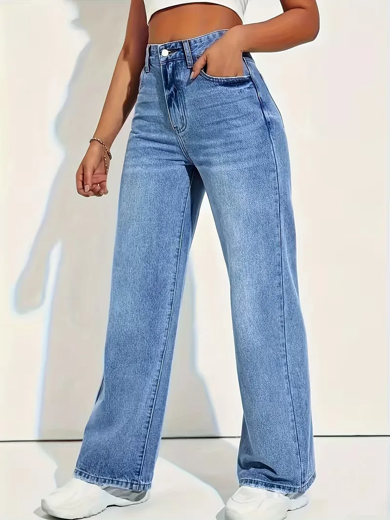 Straight jeans met hoge taille - Image 2