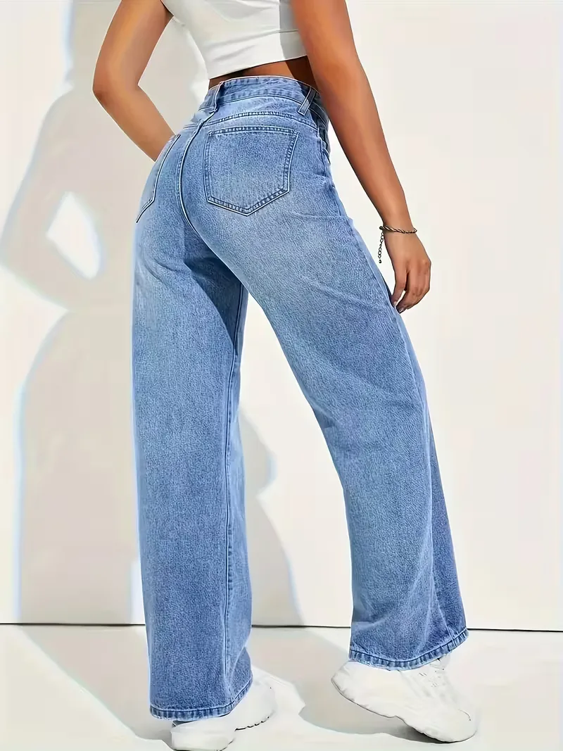 Straight jeans met hoge taille - Image 5
