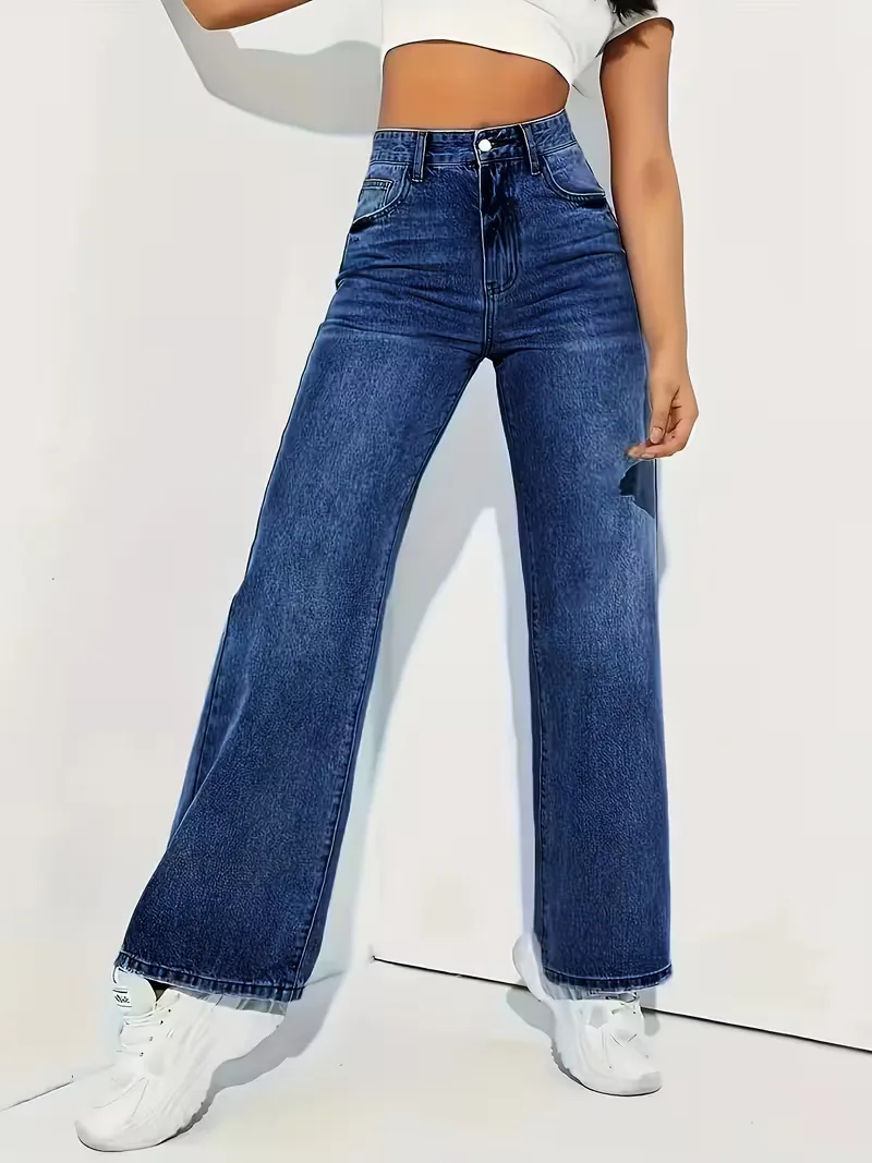 Straight jeans met hoge taille - Image 8