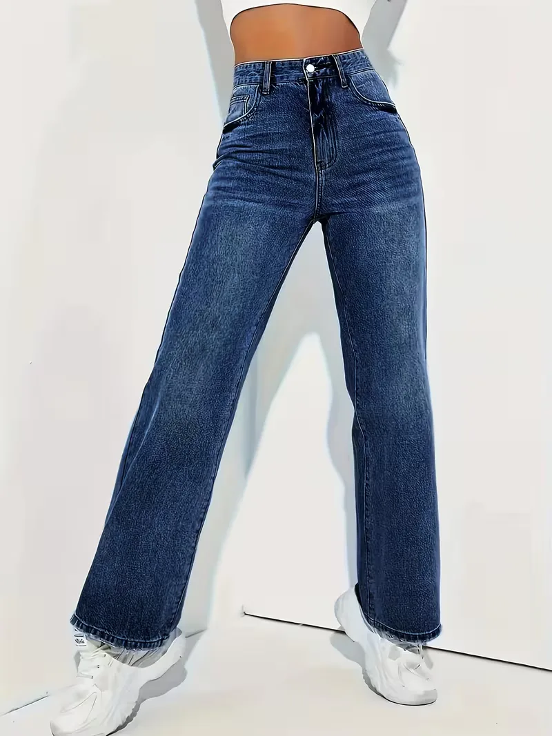 Straight jeans met hoge taille - Image 9