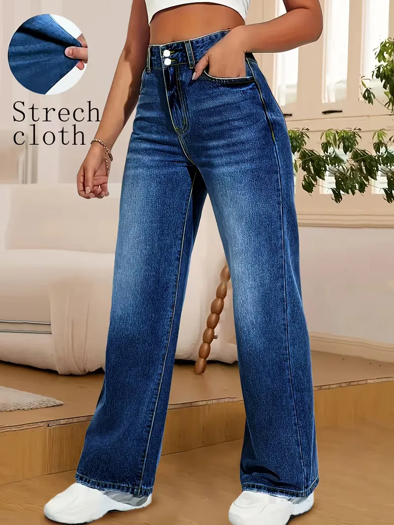 Straight jeans met hoge taille - Image 4