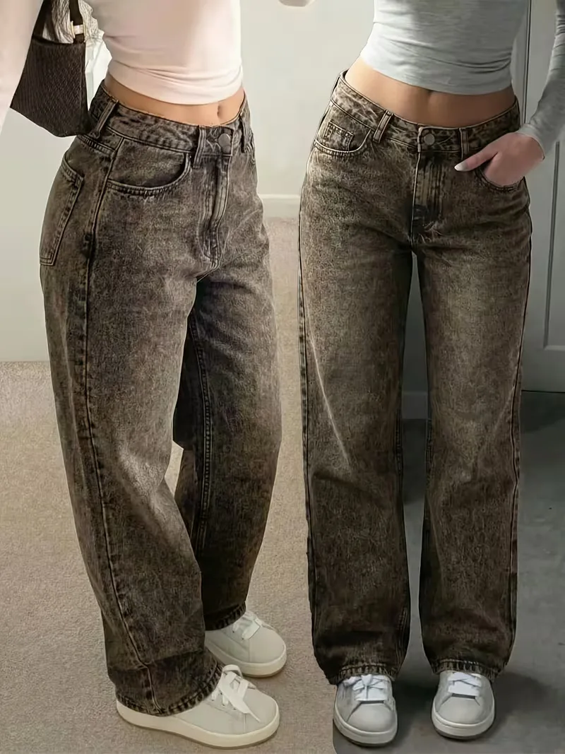 Straight jeans met mid-rise - Image 17