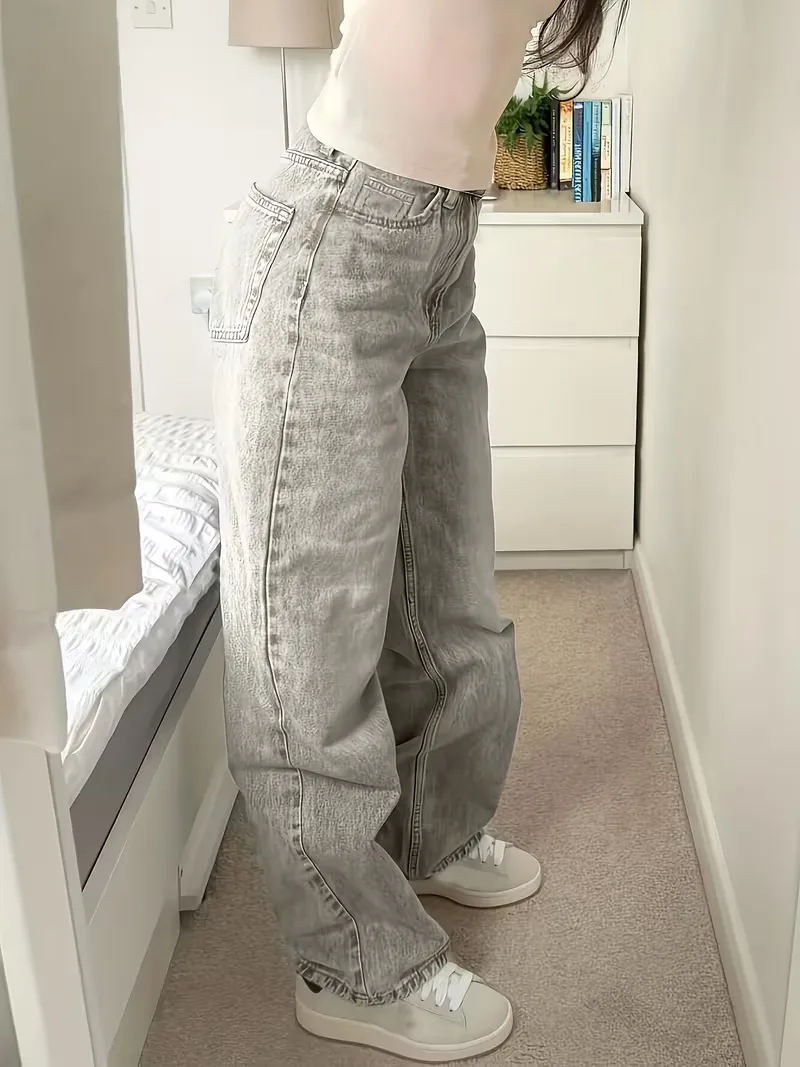 Straight jeans met mid-rise - Image 3