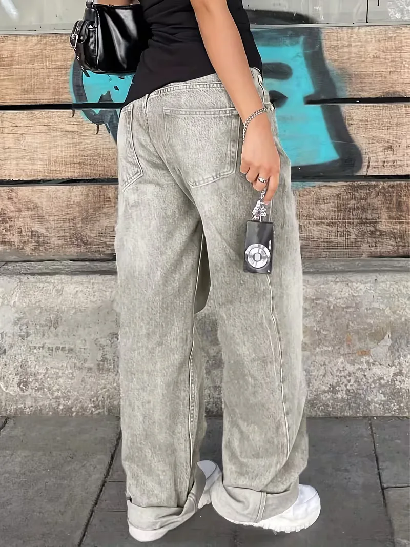 Straight jeans met mid-rise - Image 5