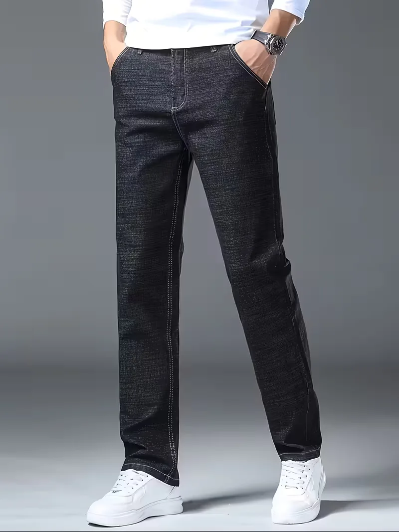 Straight jeans met zichtbare stiksels - Image 10
