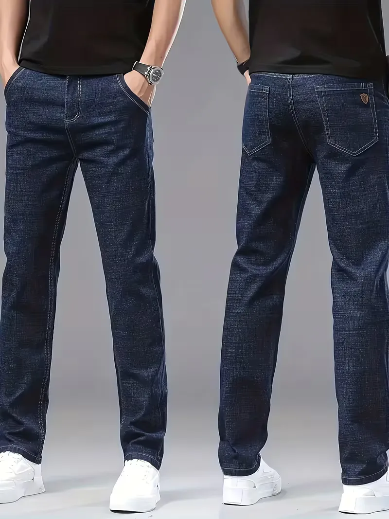 Straight jeans met zichtbare stiksels - Image 3