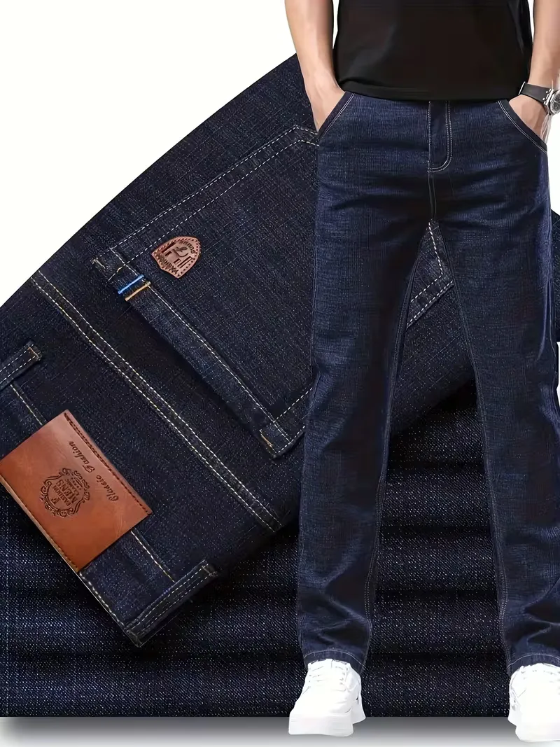 Straight jeans met zichtbare stiksels - Image 4