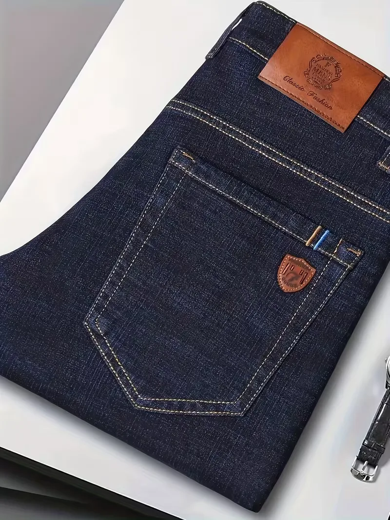 Straight jeans met zichtbare stiksels - Image 5