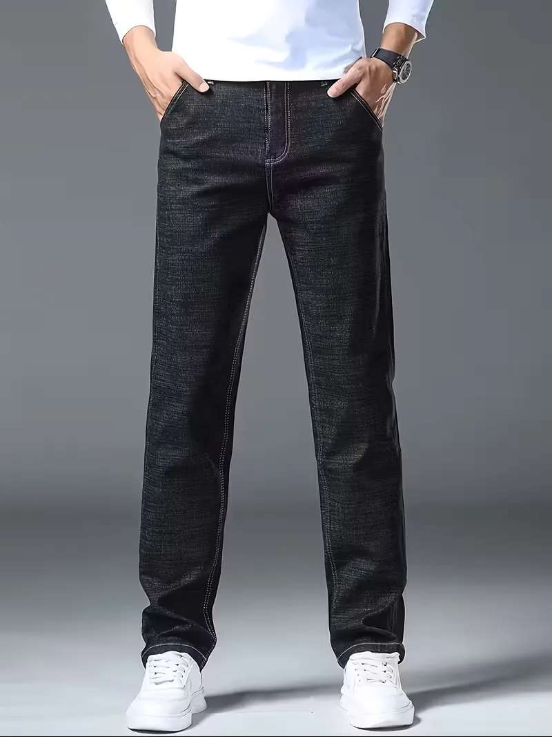 Straight jeans met zichtbare stiksels - Image 7