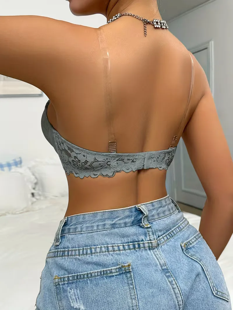 Strapless lace bustier - Image 18
