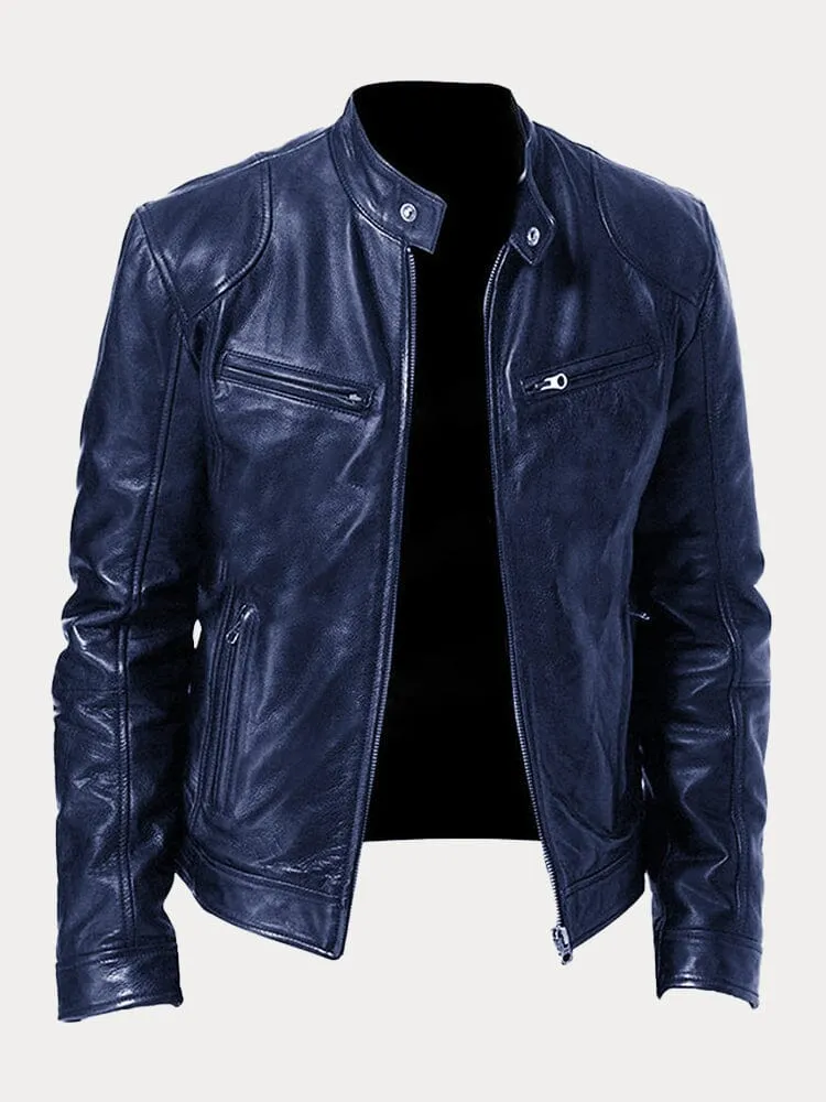 Sven | Stoere leren bikerjas in meerdere kleuren - Image 9