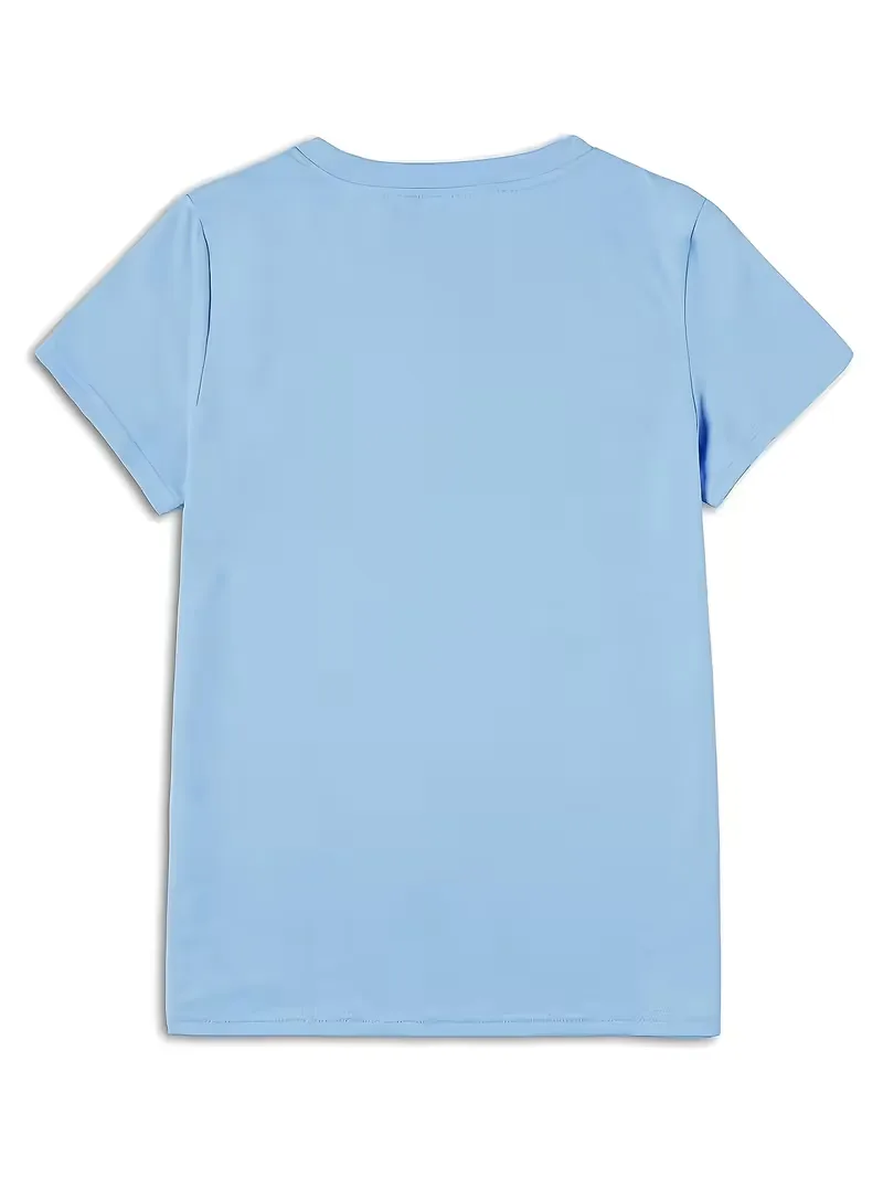 T-shirt met lotus bloemenprint - Image 6