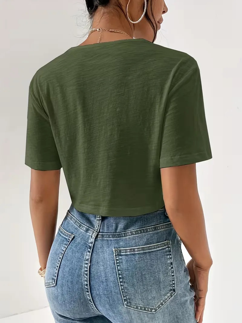 T-shirt met twistdetail - Image 12