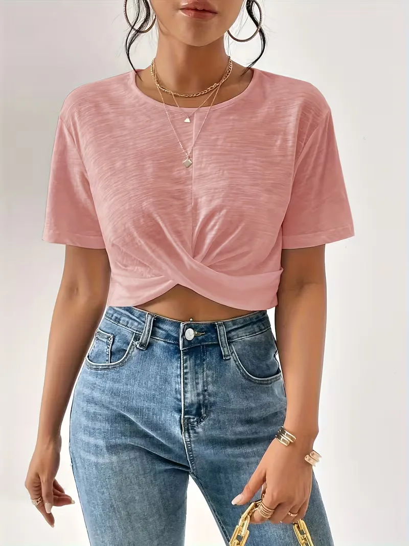 T-shirt met twistdetail - Image 17