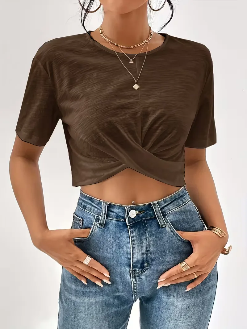 T-shirt met twistdetail - Image 27