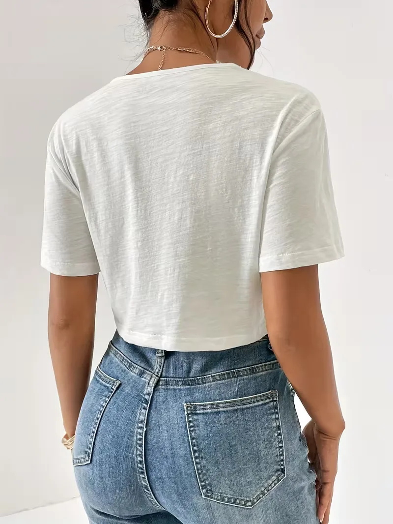 T-shirt met twistdetail - Image 6