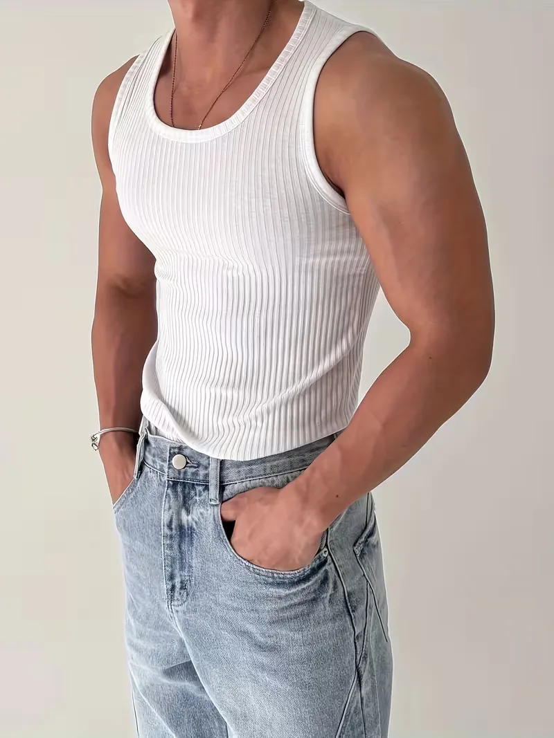Tanktop heren slim fit - Image 6