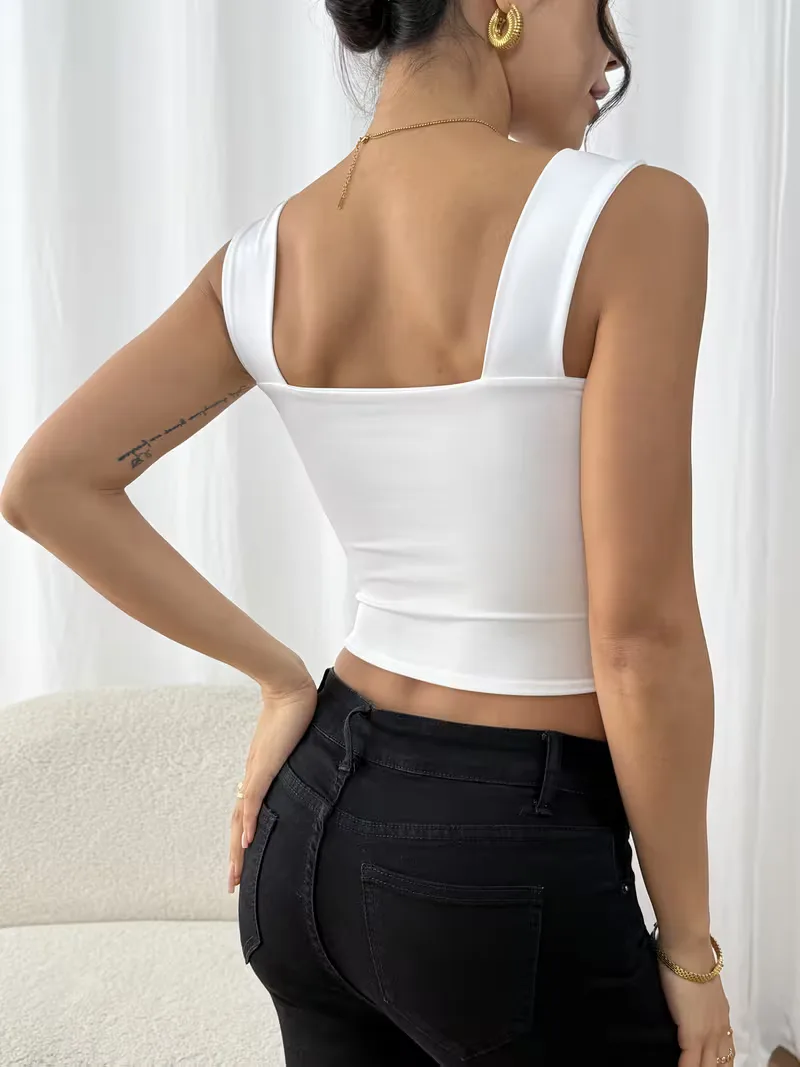 tanktop met vierkante hals - Image 2