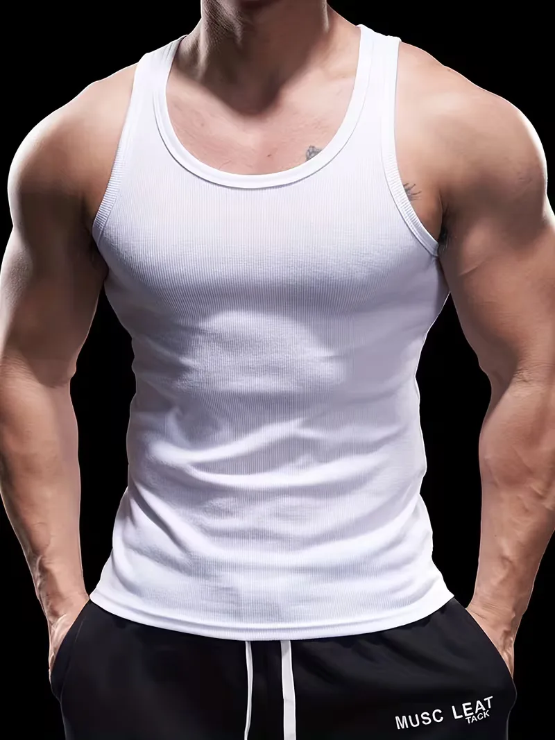 Tanktop slim fit ribbed - Image 5