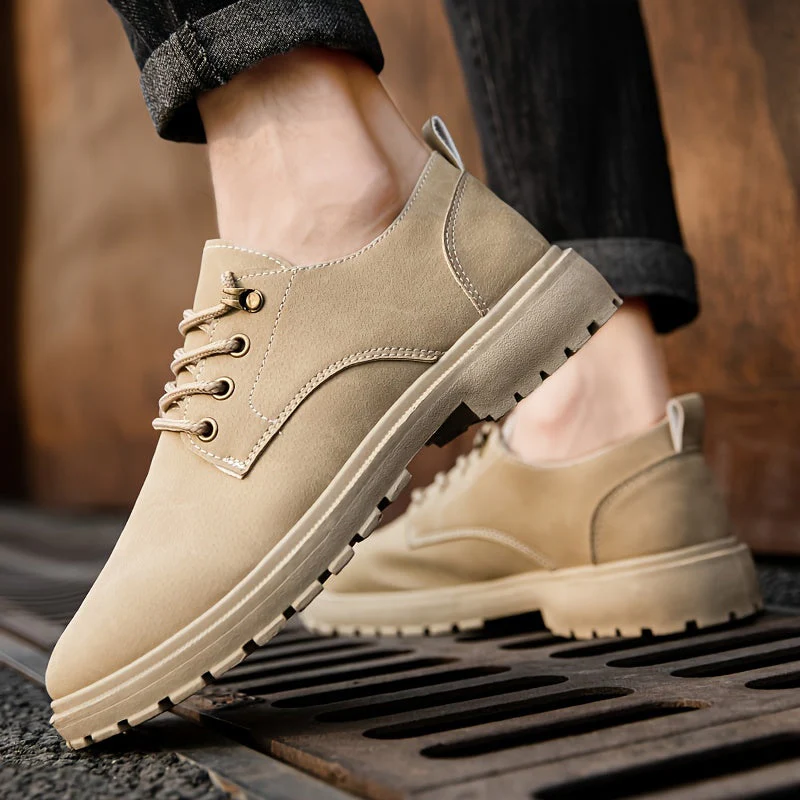 Thijs | Comfortabele heren veterschoenen in effen kleur - Image 6
