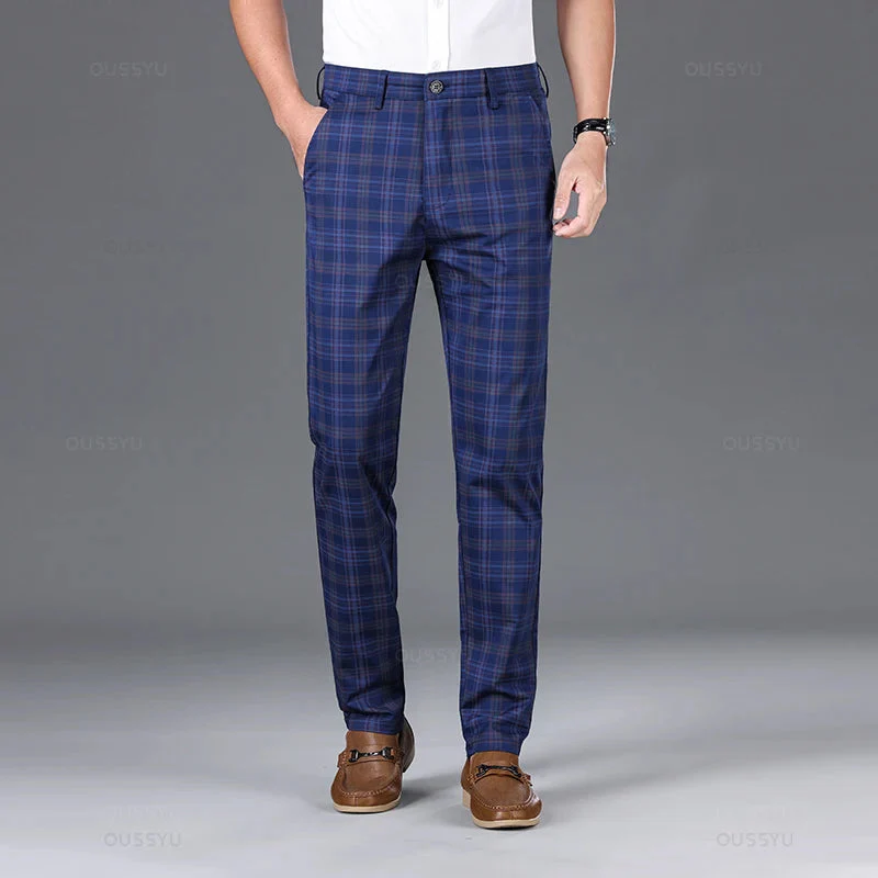 Thijs | Klassieke geruite herenpantalon - Image 4