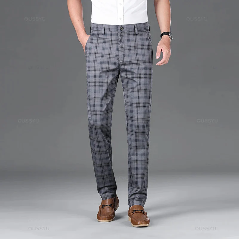 Thijs | Klassieke geruite herenpantalon - Image 6