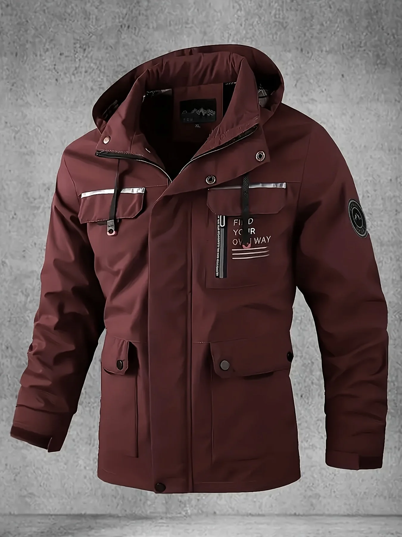 Thijs | Waterdichte & winddichte heren softshell jas met capuchon en meerdere zakken - Image 2