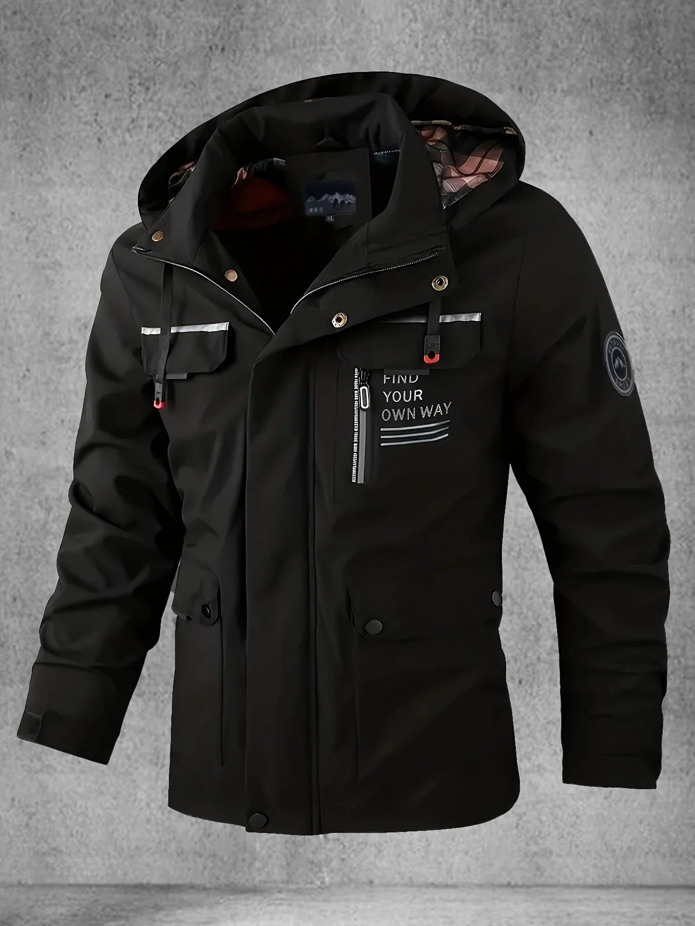Thijs | Waterdichte & winddichte heren softshell jas met capuchon en meerdere zakken - Image 3