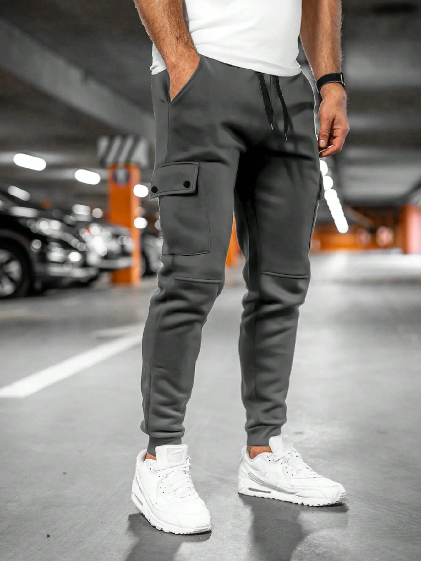 Tom | Heren joggingbroek met draai-omslag zak - Image 3