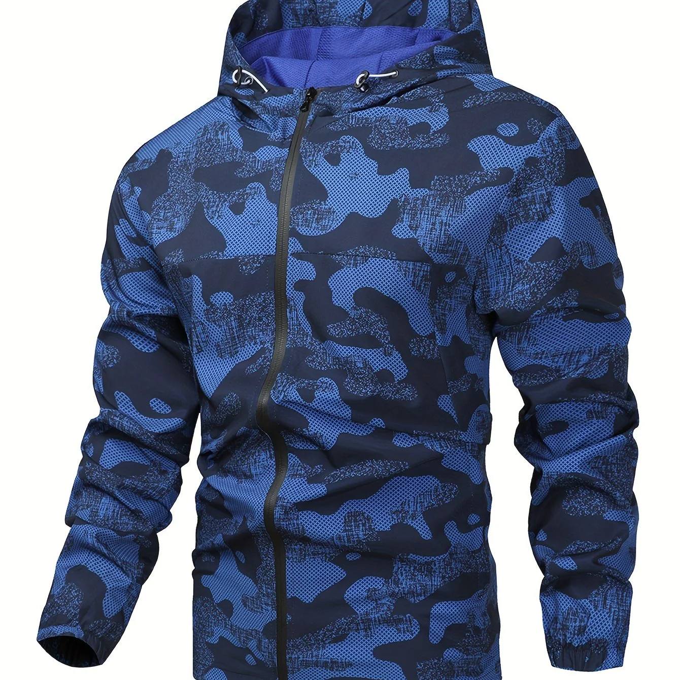 Tom | Kleurblok gehoodiede zip-up jas voor heren - Image 23