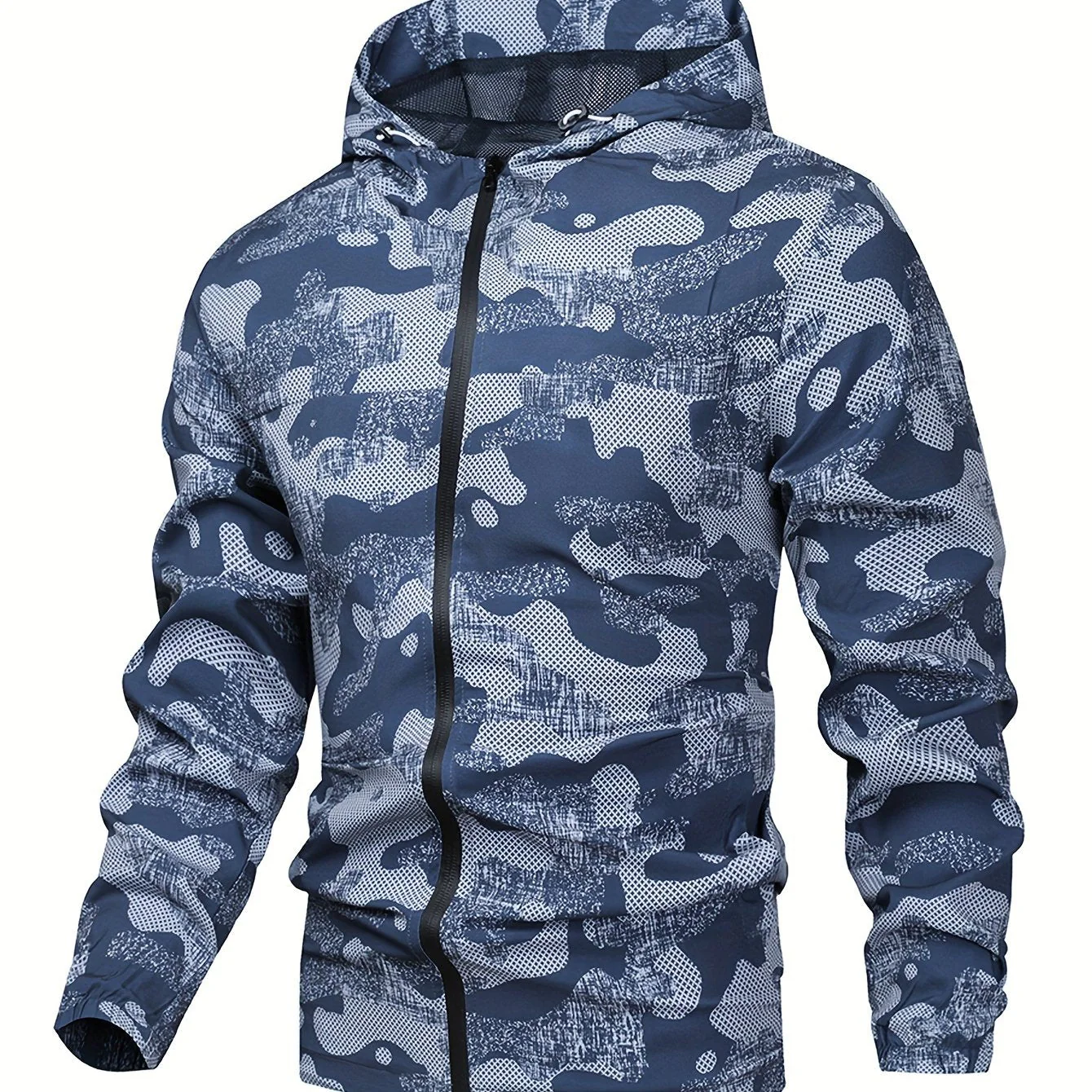 Tom | Kleurblok gehoodiede zip-up jas voor heren - Image 32