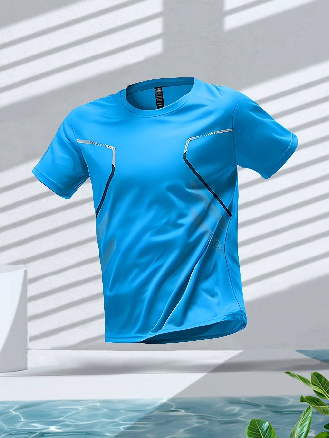 Tom | Kleurrijk heren sportshirt met sneldrogende korte mouwen - Image 5