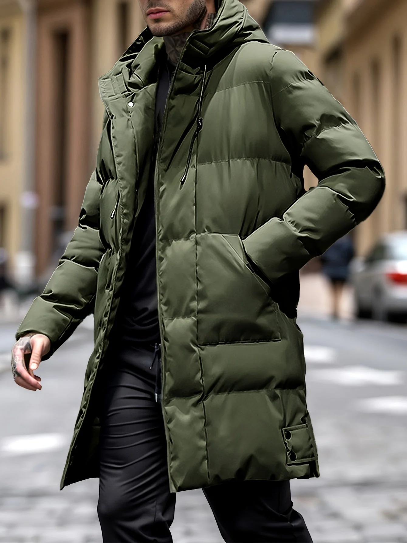 Tom | Warme winterparka met capuchon en zakken - Image 2