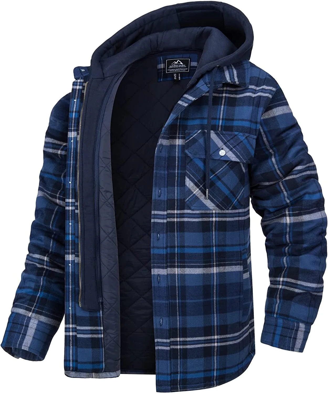Tommy Jas | Geruit heren vest met capuchon en warme voering - Image 6