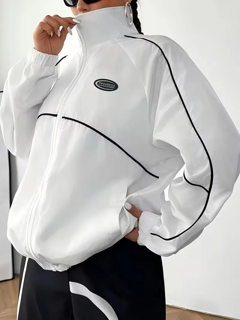 Track jacket met contrastdesign - Image 2