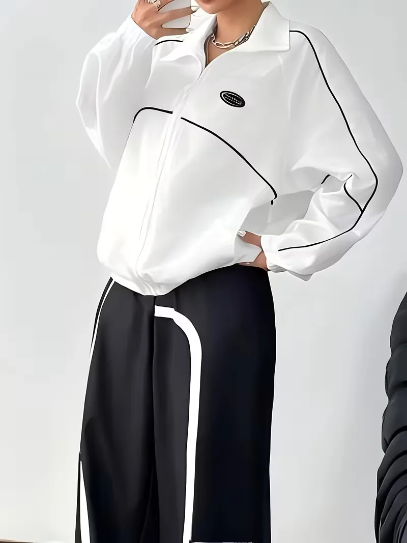 Track jacket met contrastdesign - Image 5