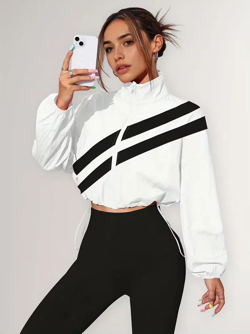 Track jacket met elastische manchetten - Image 36