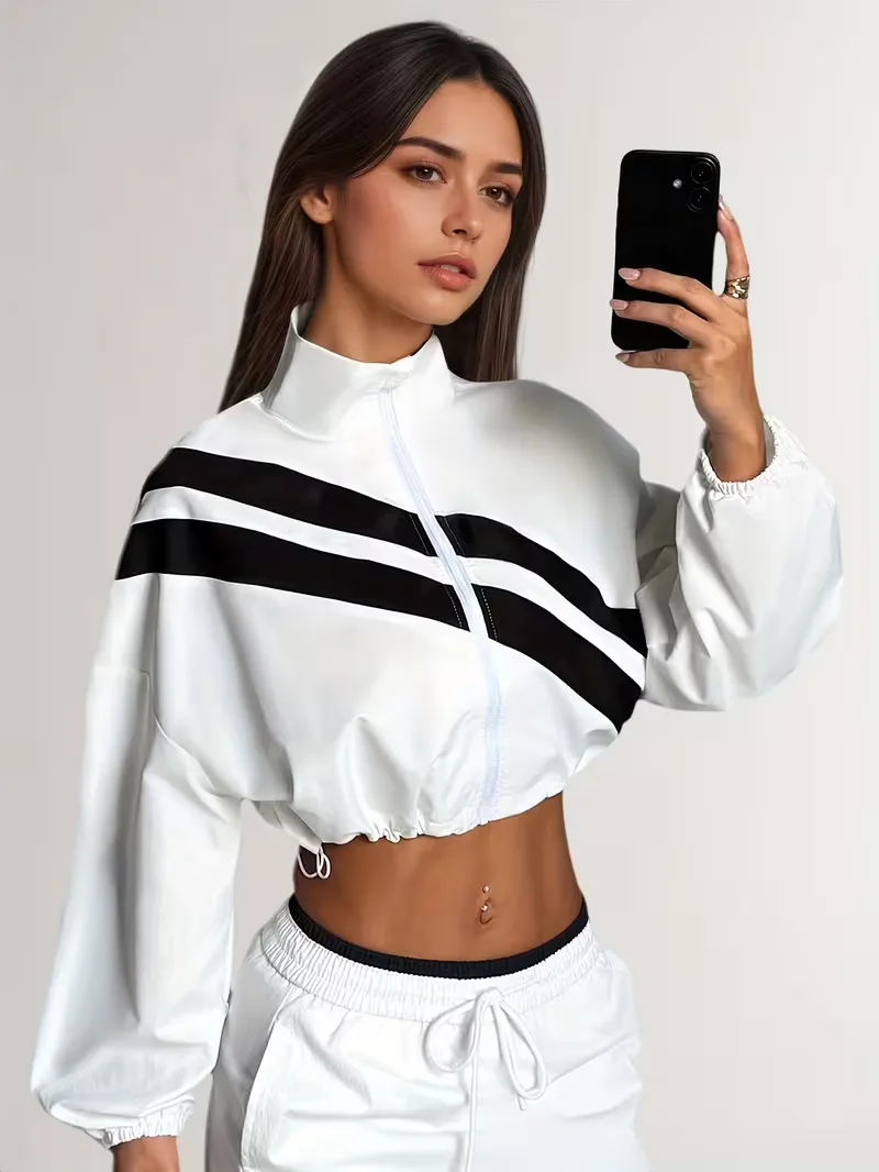 Track jacket met elastische manchetten - Image 37