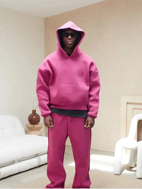 Tracksuit met hoodie en broek in losse pasvorm - Image 4