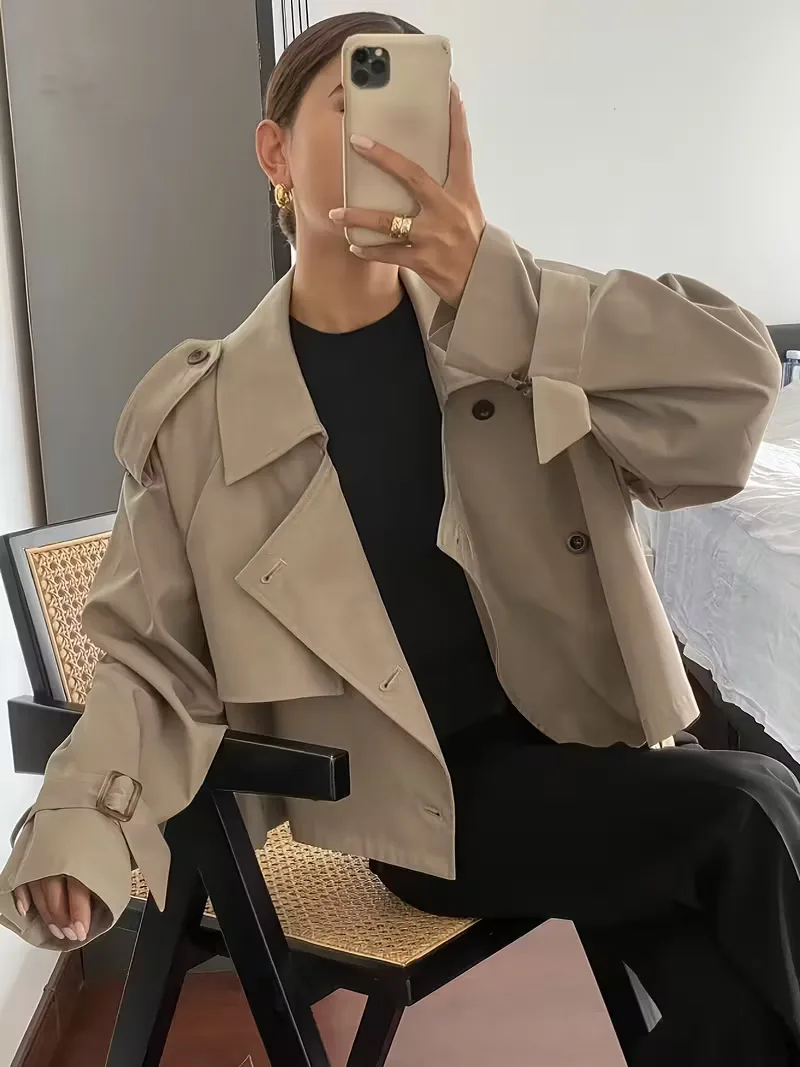 Trenchcoat met oversized fit - Image 10